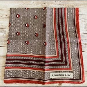 Men’s Vintage Dior Silk Scarf Pocket Square